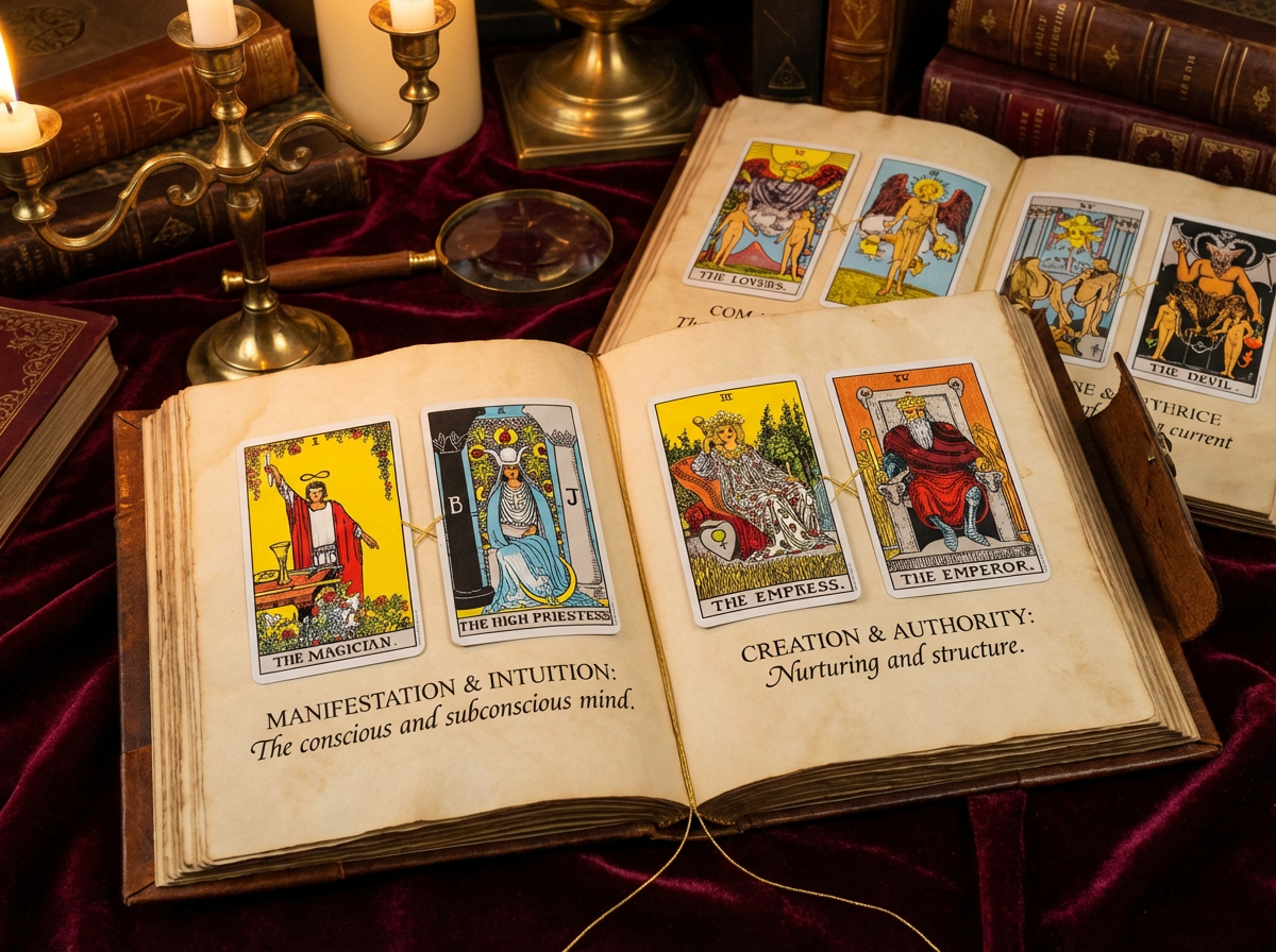 Положение карт в раскладе: как позиция меняет смысл аркана