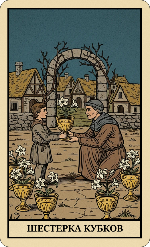 Шестерка кубков